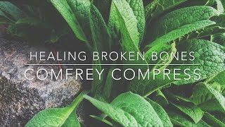 Bone Healing Comfrey Compress Herbal Healing  Homesteading Family [upl. by Bernita]