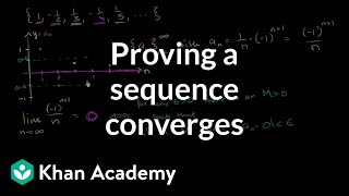 Proving a sequence converges using the formal definition  Series  AP Calculus BC  Khan Academy [upl. by Charry]