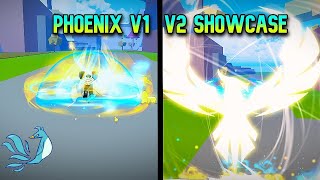 Best Awakened Phoenix V2 And Unawakened Phoenix V1 Showcase  Blox Fruits [upl. by Trub]