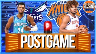 KNICKS 40 HORNETS POSTGAME Dadiet Pops👀 Hukporti 🔨TKO Payne Active Achiuwa Hot Shamet Injury [upl. by Nnylannej144]