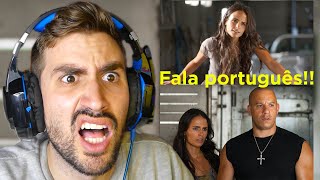 FAMOSOS GRINGOS que falam PORTUGUÊS  Português reage [upl. by Scutt384]