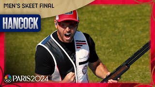 HISTORY Vincent Hancock wins FOURTH skeet shooting gold medal  Paris Olympics  NBC Sports [upl. by Thanh]