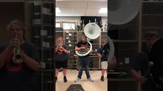 Fat guy walking tuba sound turned into a song shorts [upl. by Vina]