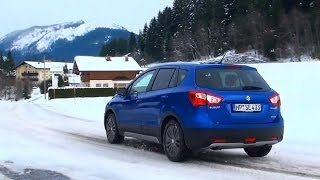 Suzuki SX4 SCross video review with all wheel drive Suzuki AWD test with snow driving [upl. by Becht498]