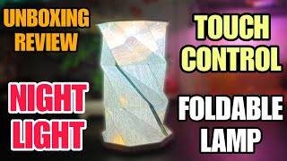 LED Folding Rechargeable Decorative Night Lamp  Portable Table Lamp Unboxing [upl. by Dearden69]