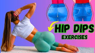 hip dips Exercises 🍑  Side Booty workout at home [upl. by Aniles]