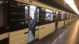 Metro Budapest  Subway Renewed old russian metrocars  UBahn [upl. by Zetrok]