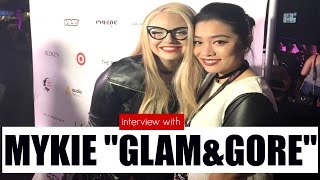 Interview with Mykie quotGlam and Gorequot at the 2016 NYX Face Awards [upl. by Eras]