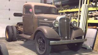 1936 Chevrolet 1 12 Ton Semi Truck [upl. by Evelc]