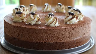 Gâteau Mousse au Chocolat sans cuisson  sans gélatine [upl. by Batholomew]