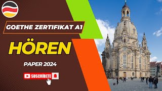 A1 Start Deutsch 1  Hören Modelltest Paper mit Lösungen  Goethe Zertifikat German Exam 2024 [upl. by Eddi]