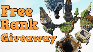 How to get a free Rank on PvPWarsNet Skyblock Fire amp Ice Minecraft Server Emerald Rank Giveaway [upl. by Allerie]