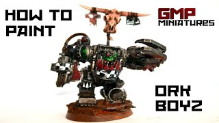 Warhammer 40k How To Paint Ork Boyz [upl. by Cyprus]