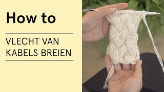 Tutorial Vlechttrui Madeleine  Vlecht van kabels breien  Veritas [upl. by Ekal733]