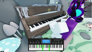 Skyfall  Adele on Roblox Piano sheets at 5 likes [upl. by Odlamur]