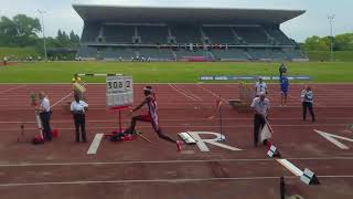 Pablo Pedro Picardo POR 1730 m Triple Jump Birmingham 2018 SOUND ON Great atmosphere [upl. by Ezequiel]