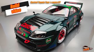 Tamiya Castrol Toyota Toms supra GT 124  Model Car Full Build Step by Step [upl. by Retha940]