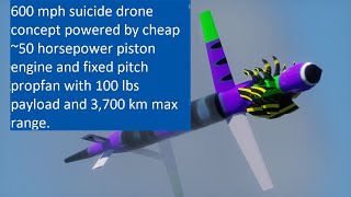 600 mph Cheap Suicide Drone Concept real world physics demo in XPlane 12 [upl. by Jae405]