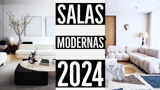 50 SALAS MODERNAS  DECORACIÓN DE INTERIORES 2024  TENDENCIAS ESTILOS Y DISEÑOS [upl. by Tengler781]