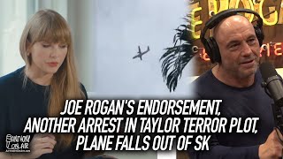 Joe Rogans Endorsement Another Arrest in Taylor Terror Plot Plane Falls Out of Sky  AOA Podcast [upl. by Bonnette821]