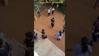 kolatam teach with students reels dance kolatam kolatamdance telugukolatamtelugusongs shorts [upl. by Hairej]