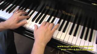 G flatF sharp Major Scale For Piano [upl. by Yenwat]