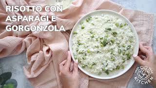 Risotto agli asparagi e gorgonzola  Ricetta primo piatto cremoso [upl. by Avehsile]