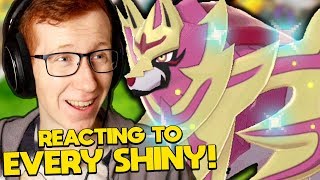 Reacting to EVERY New Shiny in Pokemon Sword amp Shield [upl. by Akapol]