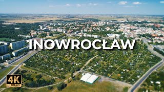 Inowrocław z drona  Inowrocław z lotu ptaka  Cinematic  LECE W MIASTO™ 4k [upl. by Annoda]