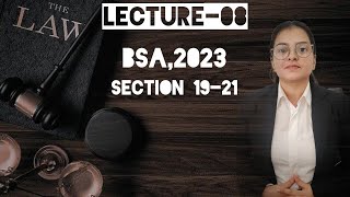 Lecture 08  Section 19 to 21 of BSA2023 [upl. by Aihsenat681]