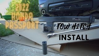 2022 Honda Passport Tow Hitch Installation [upl. by Anairo]