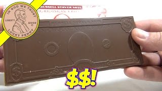 Russell Stover Note One Billion Dollar Bar Solid Milk Chocolate  Valentines Candy Series [upl. by Suirad]