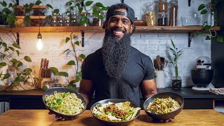 What I Eat in a Day  High Protein Vegan Easy Dinner Recipes [upl. by Adil676]