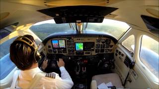 King Air B100  IFR flight to La Guardia KLGA [upl. by Cirted]