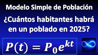 06 Modelo poblacional ¿cuánta población habrá en el poblado en 2025 [upl. by Oiramat]