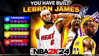 NEW LEBRON JAMES quotSLASHING THREATquot BUILD is OVERPOWERED NBA 2K24 [upl. by Troc]