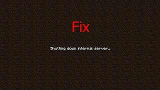 How to Fix Minecraft Forge Shutting down internal server Easy [upl. by Tterrab184]