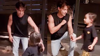 Salman Sister Arpita Khan Shares Video Of Aayush Sharma Dancing With Daughter Ayat [upl. by Llerrom141]