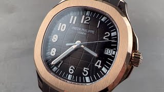 Patek Philippe Aquanaut Rose Gold 5167R001 Patek Philippe Watch Review [upl. by Akenihs]