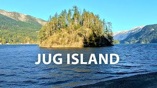 Jug Island  Gorgeous cold and crisp hike to Jug Island Beach in Belcarra Regional Park BC Canada [upl. by Vinia]