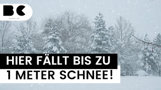 Wintereinbruch An diesen Orten fällt jetzt ein Meter Schnee [upl. by Oeramed]