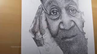 Pointillism Portrait Timelapse [upl. by Erait379]