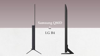 Samsung 4K Q80D vs B4  Comparison [upl. by Stiruc889]