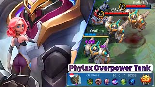 NEW HERO PHYLAX THE OVERPOWER TANK GAMEPLAY  MOBILE LEGENDS BANG BANG [upl. by Sharlene]