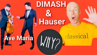 Dimash amp Hauser in Ave Maria Reaction [upl. by Svensen]