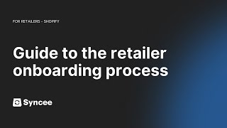 Guide to The Retailer Onboarding Process  Shopify  Help Center [upl. by Ibed991]