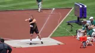 CHRISTIAN CANTWELL 2011 US NATIONALS 719 Shot Put [upl. by Namyac]