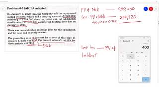 D 4 1 Non Interest Bearing Note Initial Measurement P1 [upl. by Candida]