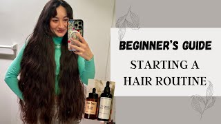 STARTING YOUR HAIR ROUTINE  Beginners Guide  My tips for healthy hair [upl. by Elleda]