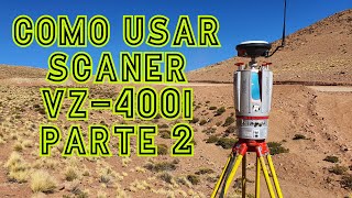 como usar Scaner laser Riegl VZ400i topografía [upl. by Layap125]